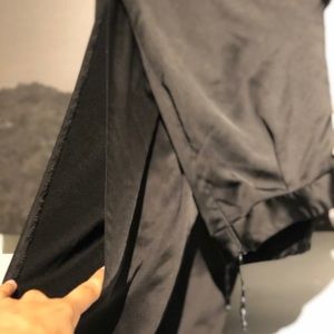 MISSGUIDED OPEN SIDE LEG SILK PANTS